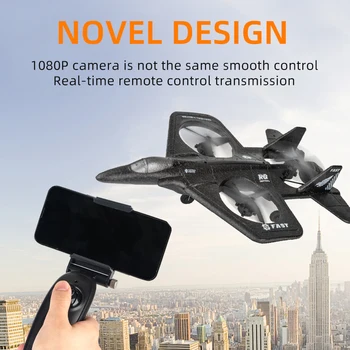 2022RC Самолет X66 с Широкоугольной Камера 1080p Радиоуправляеми Самолети Пяна за Дистанционно Управление на Самолет Изтребител безпилотни самолети, Играчки за Момчета